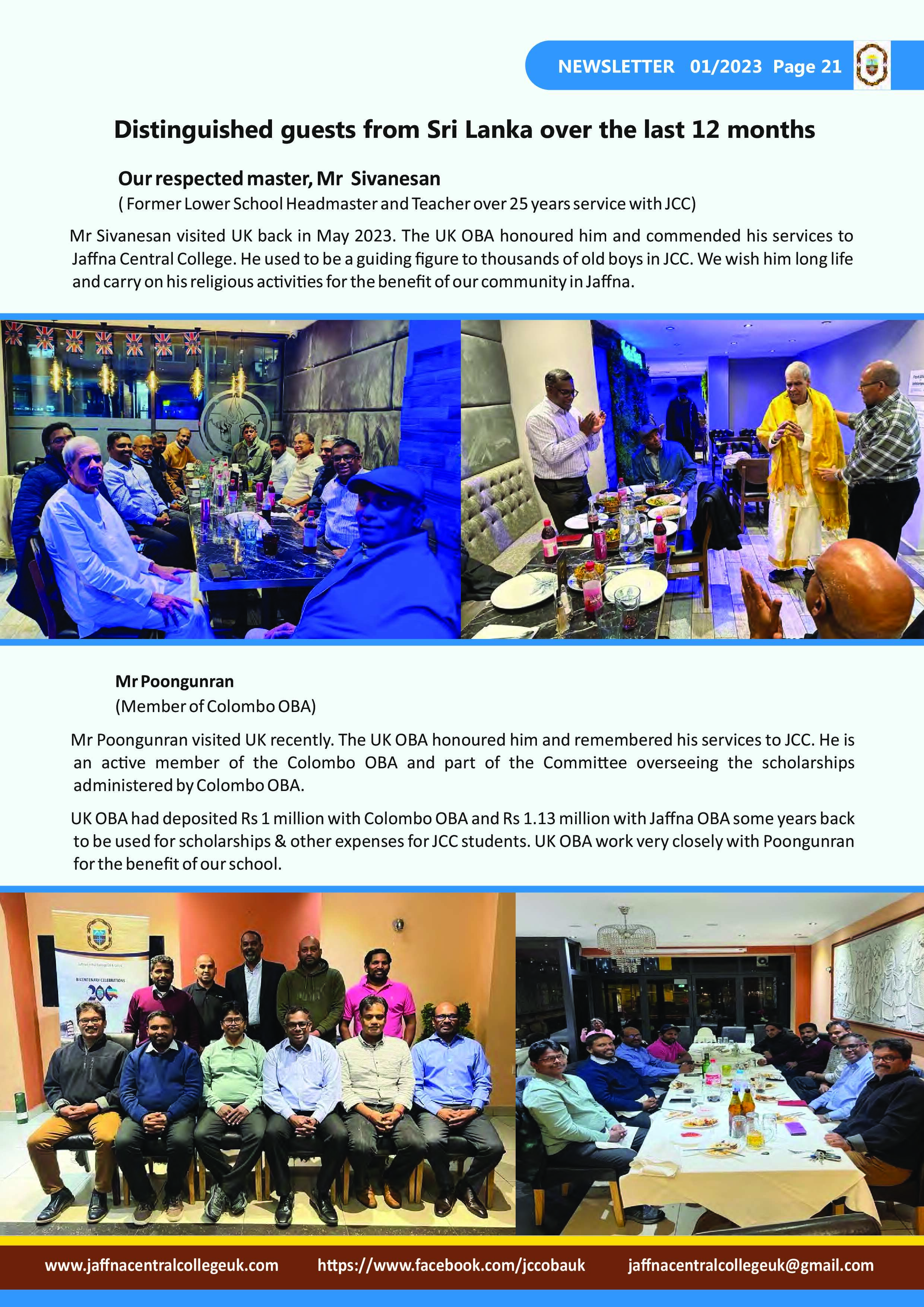 JCC OBA UK Newsletter - 2023 Page 21